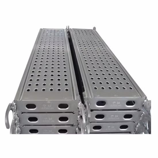 Construction Galvanized Scaffolding Boards Walking Platform Metal Deck Steel Plank