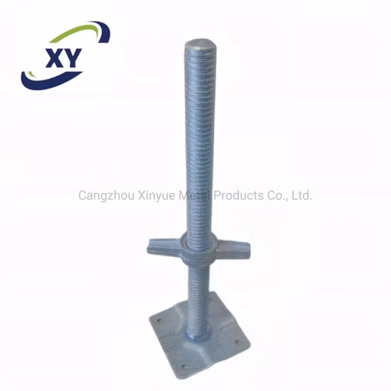 Verzinkter Stahl mit verstellbarer Schraubbasis, Gerüst-Wagenheberbasis für Systemgerüste